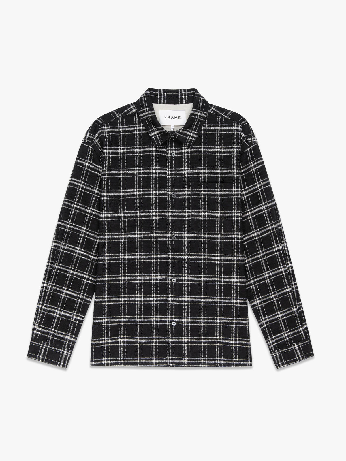 PLAID OVERSHIRTBLACK PLAID