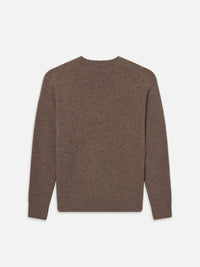 YAK BLEND SWEATERDARK TAUPE