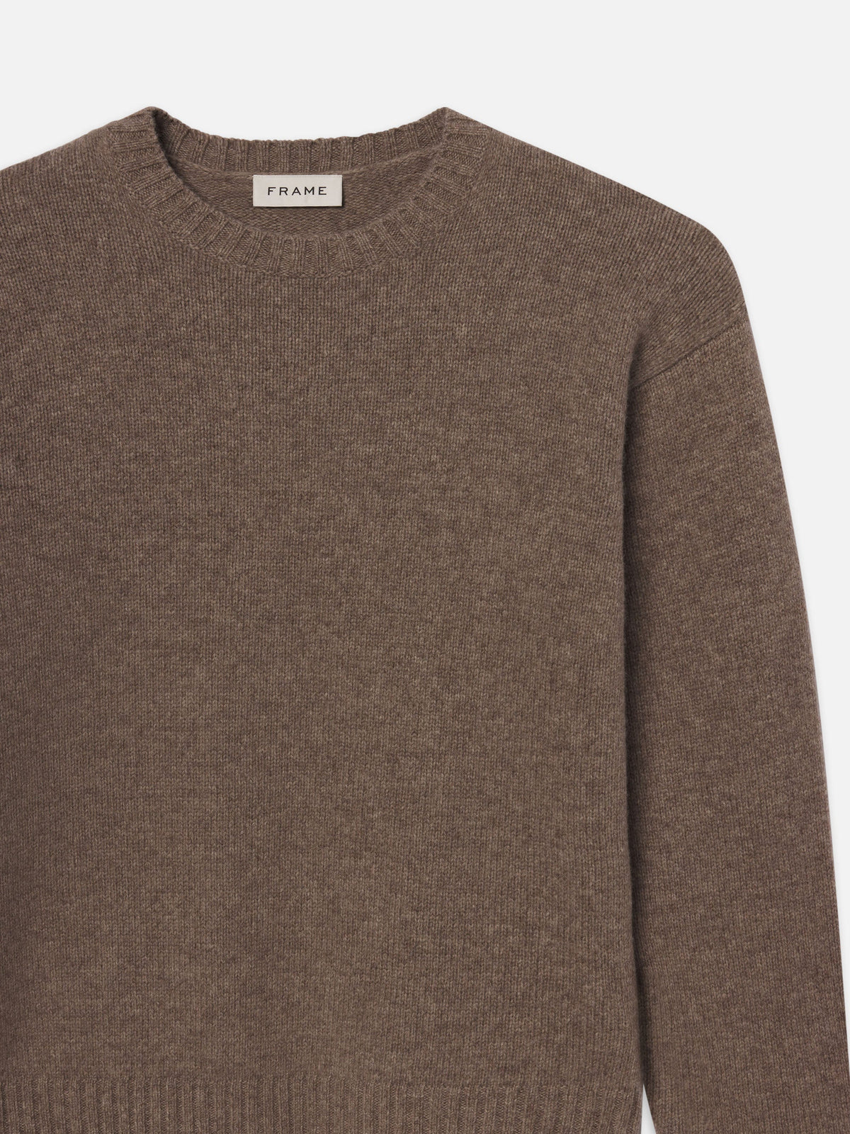 YAK BLEND SWEATERDARK TAUPE