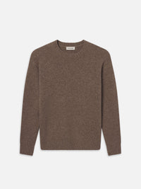YAK BLEND SWEATERDARK TAUPE