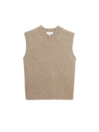 YAK BLEND VESTDARK TAUPE