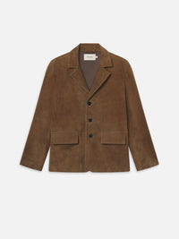 SUEDE BLAZERCARAMEL