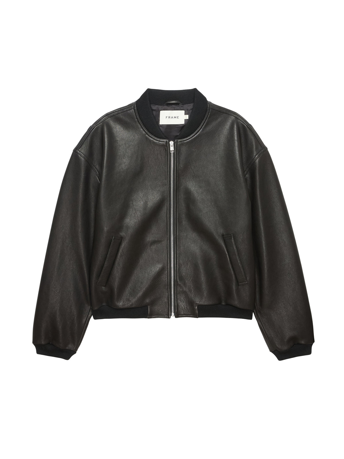 LEATHER BOMBERBLACK