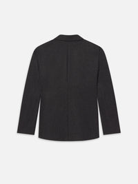 PINSTRIPE WOOL BLAZERDARK GREY
