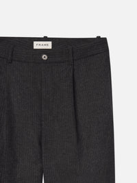 PINSTRIPE WIDE LEG TROUSERSDARK GREY