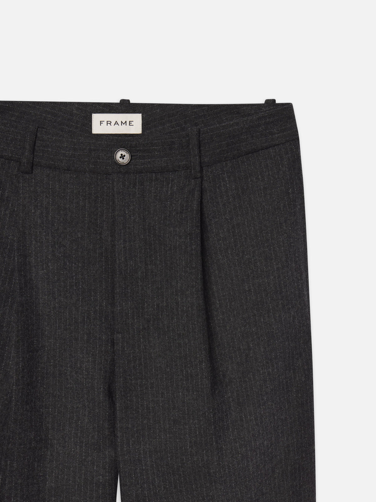 PINSTRIPE WIDE LEG TROUSERSDARK GREY