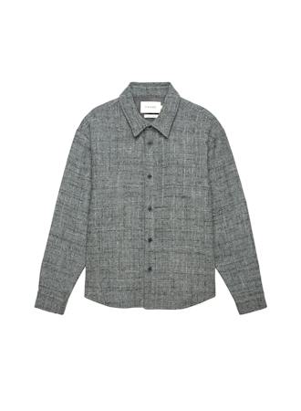 TWEED OVERSHIRTGREY MELANGE