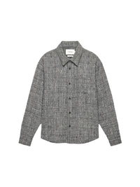 Surchemise en tweed - Grey Melange