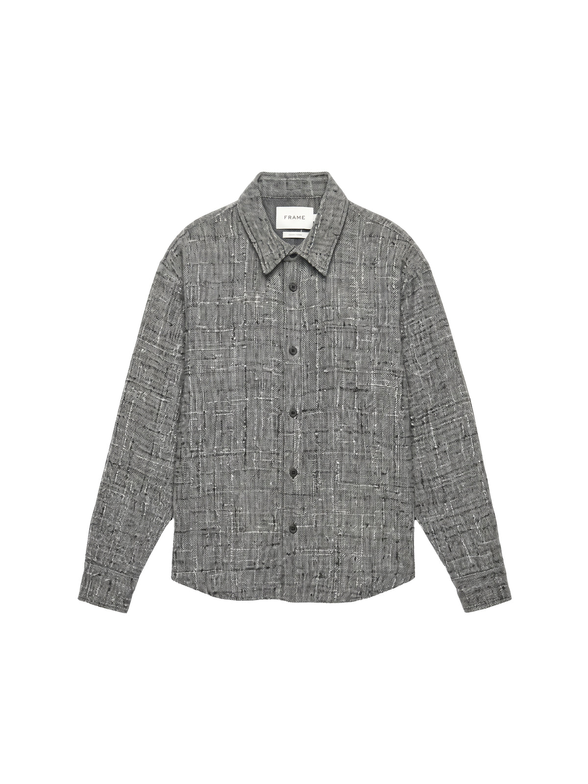 Surchemise en tweed - Grey Melange