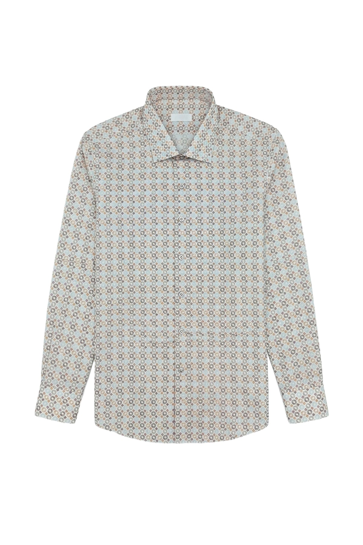 Long-sleeved printed shirt - Multicoloured