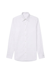 Chemise boutonnée à manches longues - Blanc