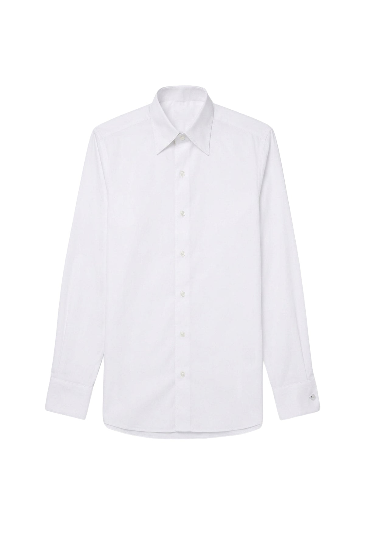 Chemise boutonnée à manches longues - Blanc