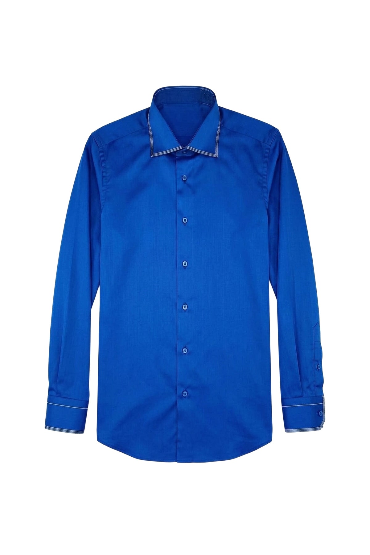 Chemise à détails surpiqués - No color