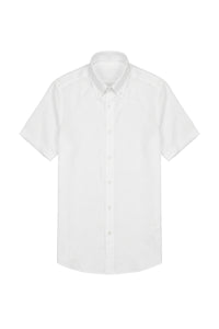 Chemise à manches courtes en lin - No color