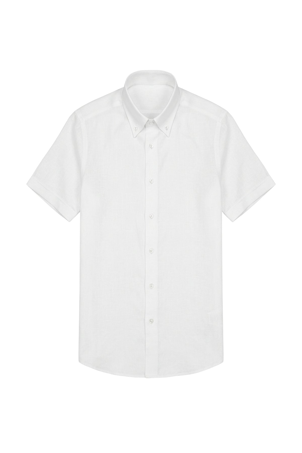 Chemise à manches courtes en lin - No color
