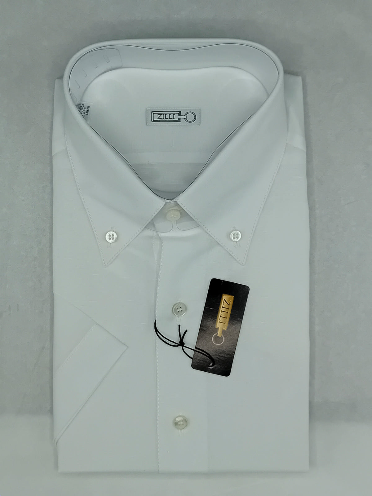 Chemise ajustée à manches courtes - No color