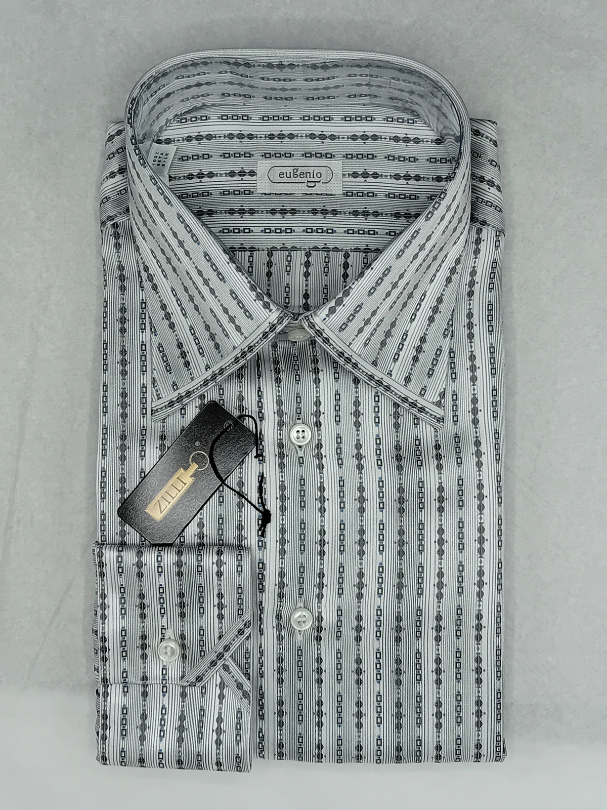 Chemise à motifs en soie - No color