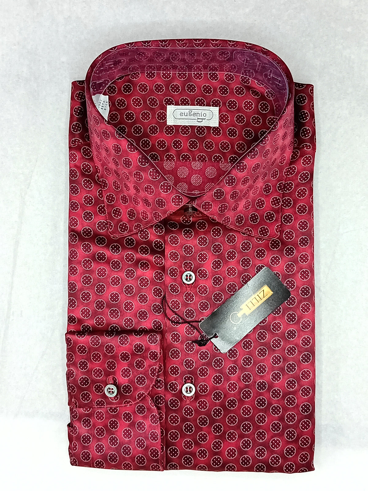 Chemise à motifs rond en soie - No color