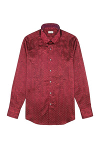 Chemise à motifs rond en soie - No color