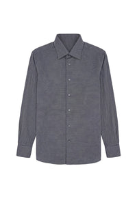 Long-sleeved polka dot shirt - Grey
