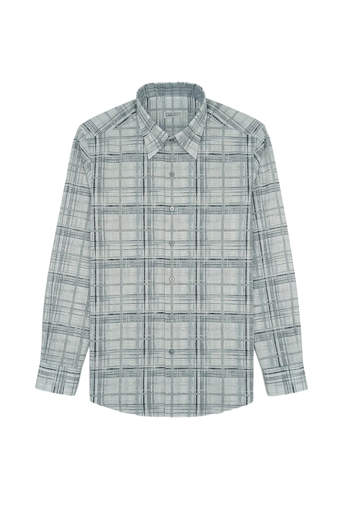 Contrast-striped shirt - Grey