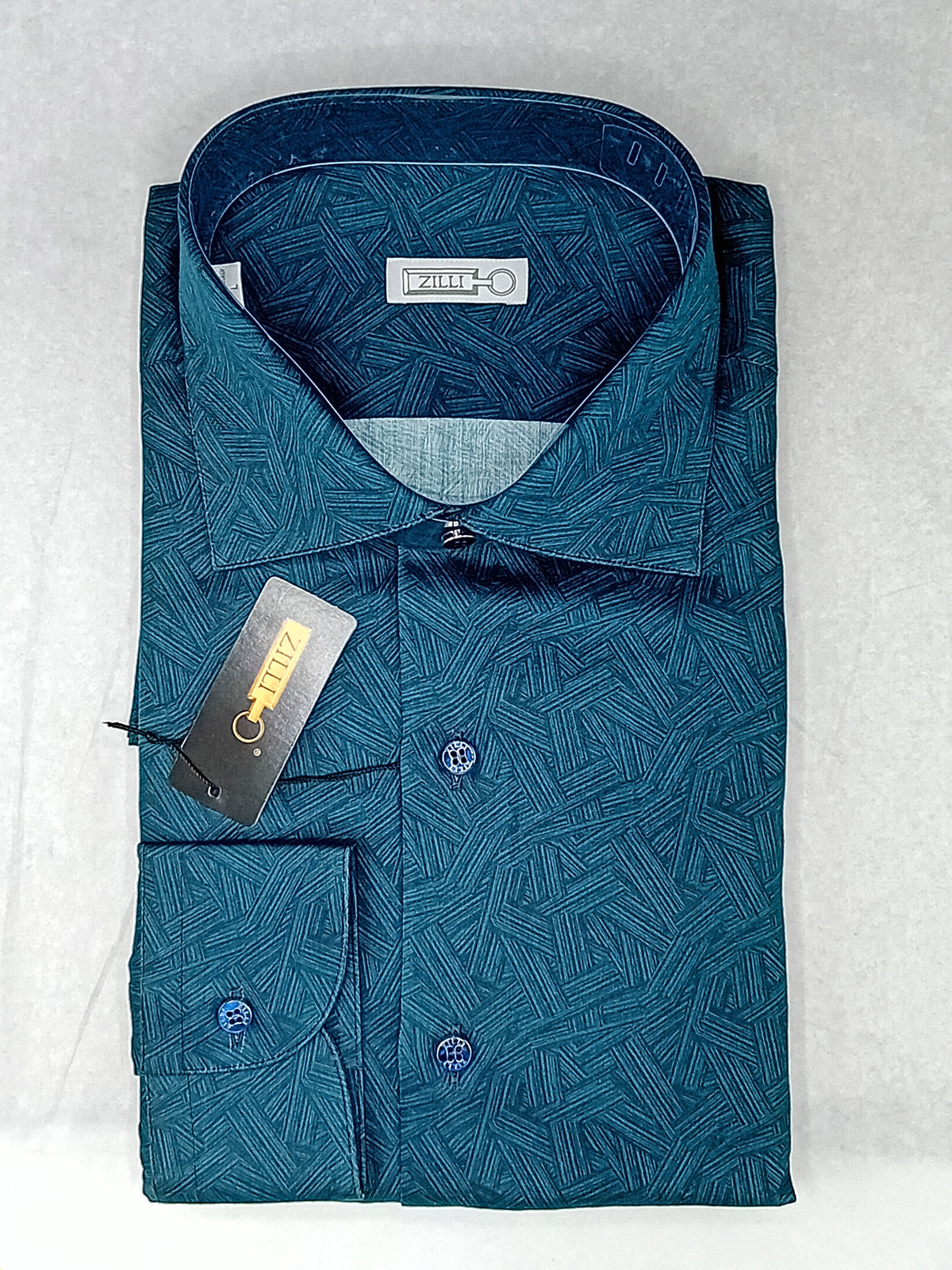 Chemise à manches longues et motifs - No color