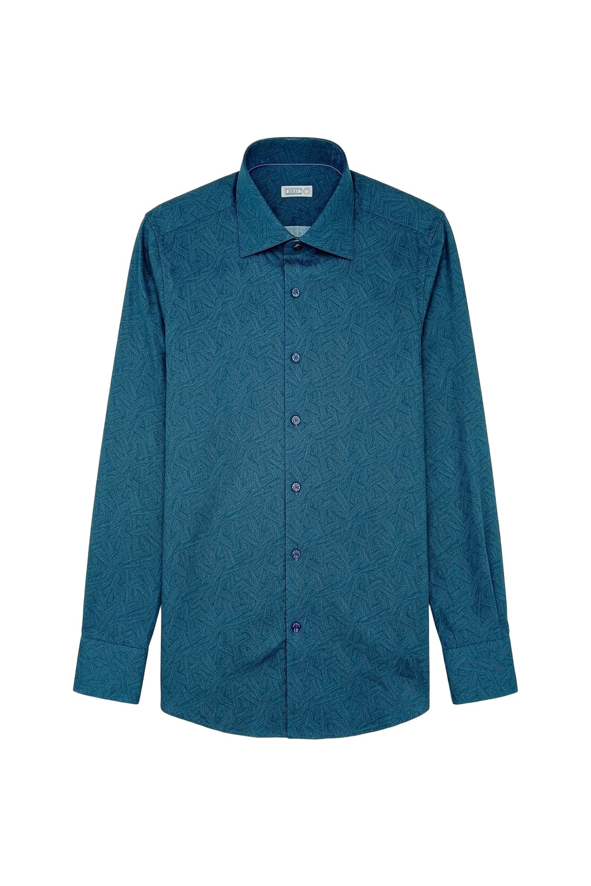 Chemise à manches longues et motifs - No color