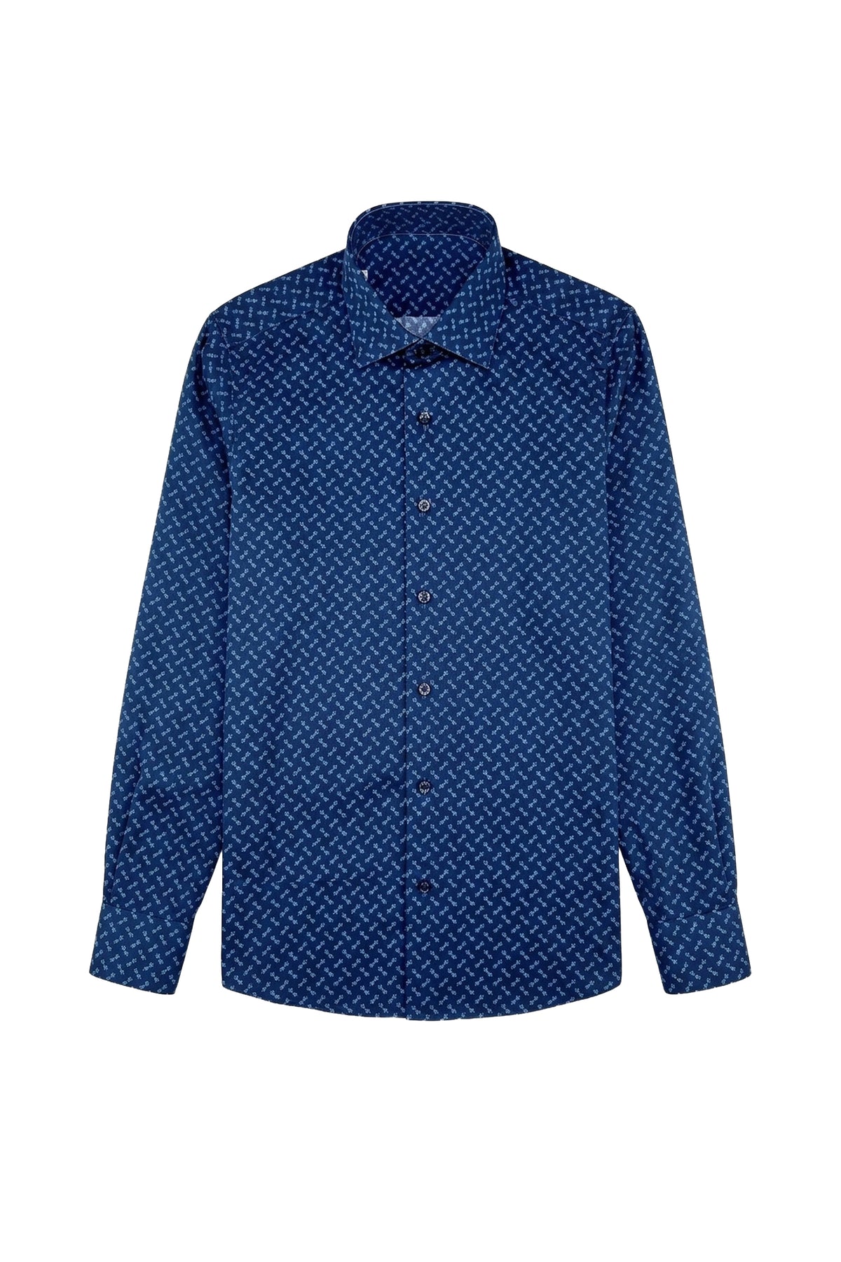 Shirt with bow pattern - Blue