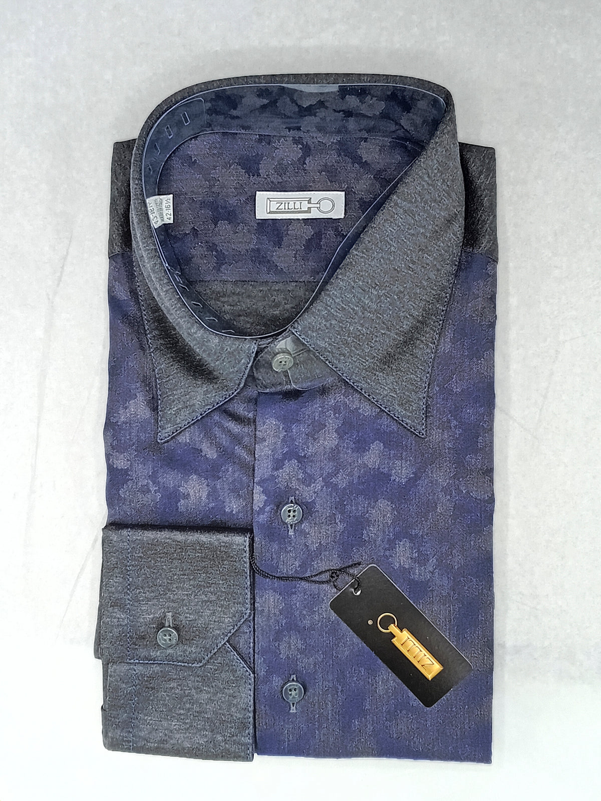 Chemise à col et épaules contrastées - No color