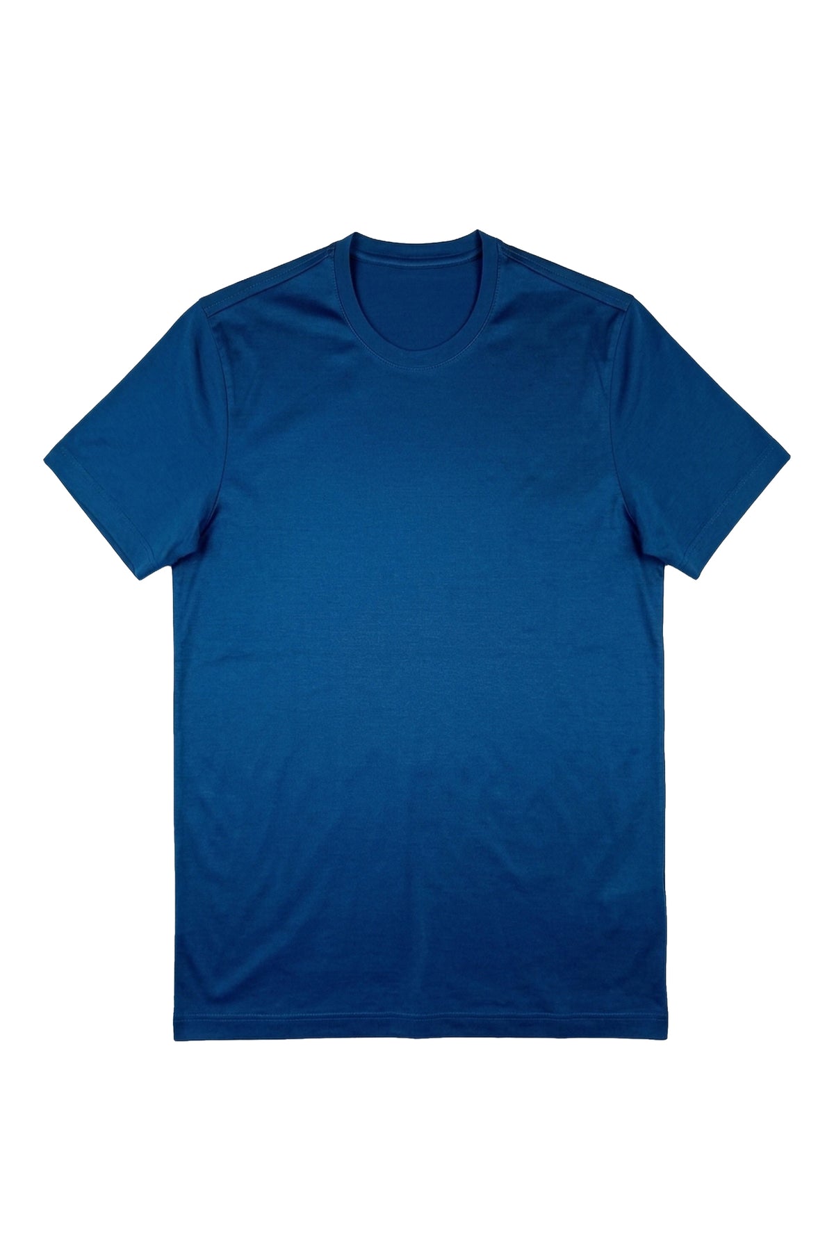 T-shirt manches courtes et col rond - Bleu