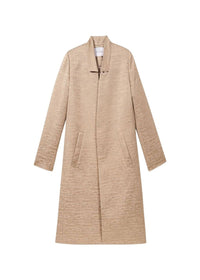 Manteau broche dore - Beige Moyen