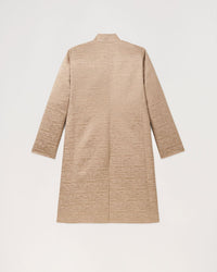 Manteau broche dore - Beige Moyen