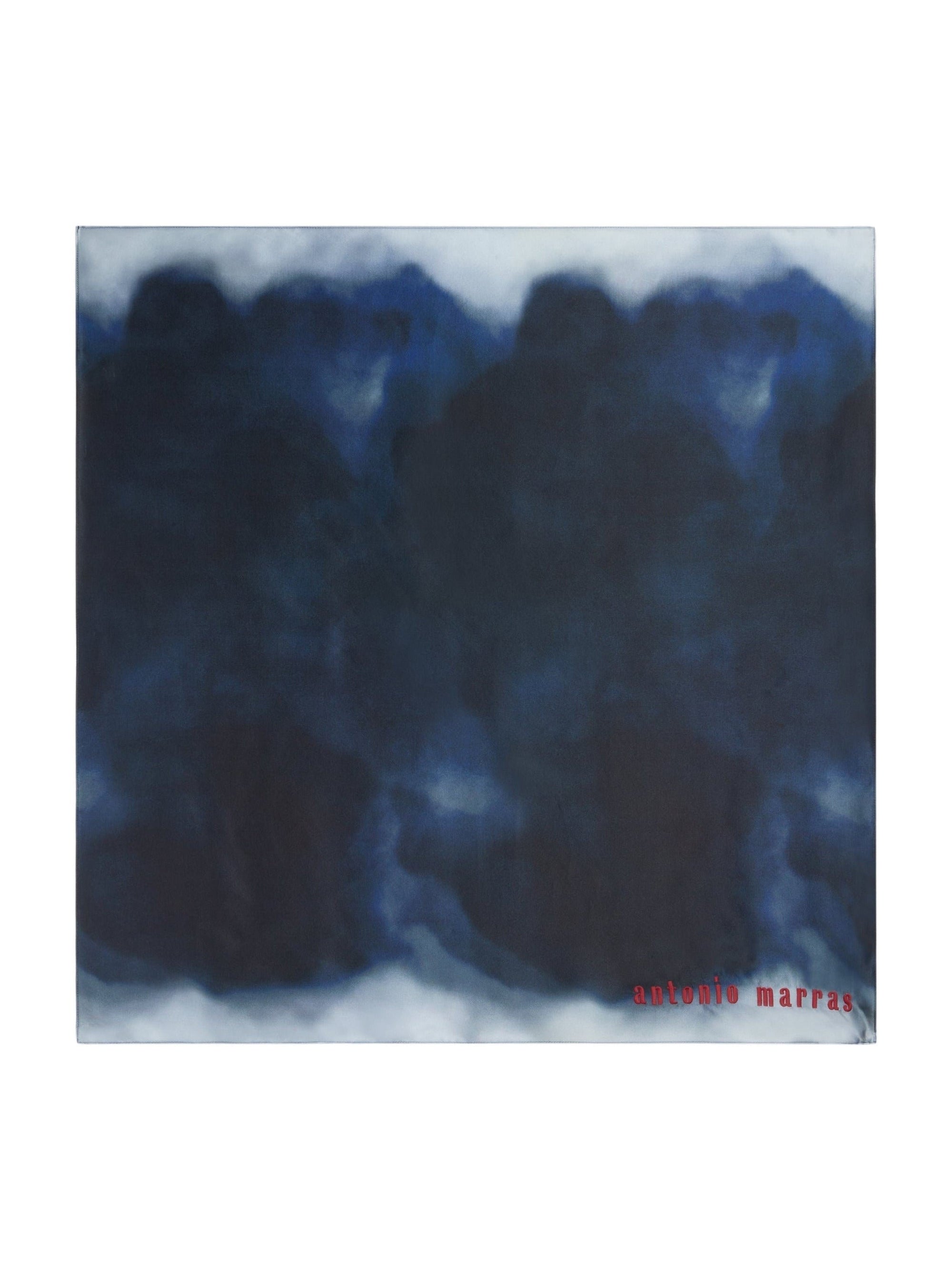 Foulard dégradé 90x90 en soie - Blu Sfumato