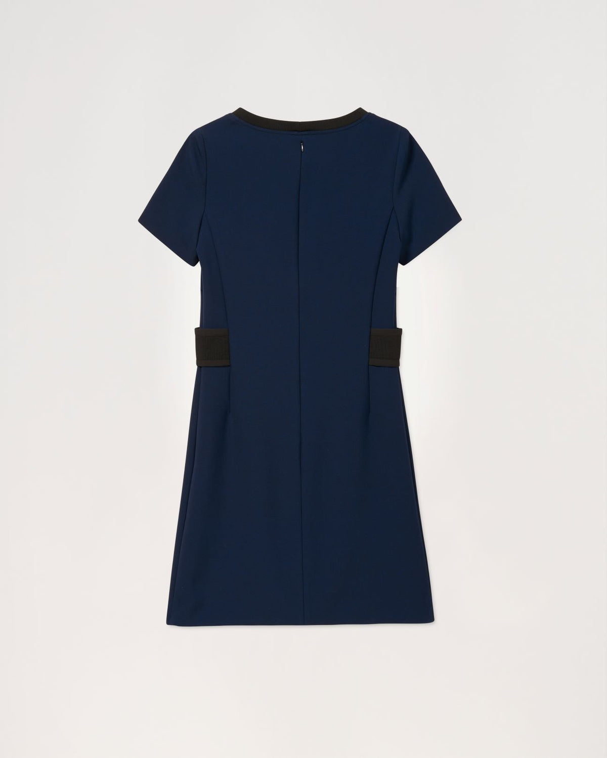 Robe mc courte avec maille - Marine