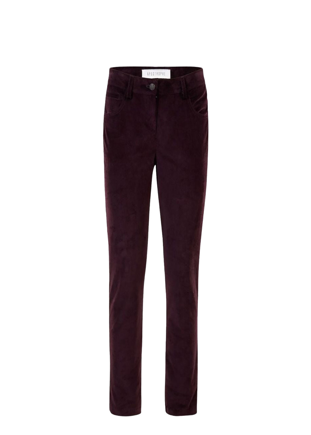 Pantalon velours cotele - Grenat
