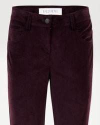 Pantalon velours cotele - Grenat