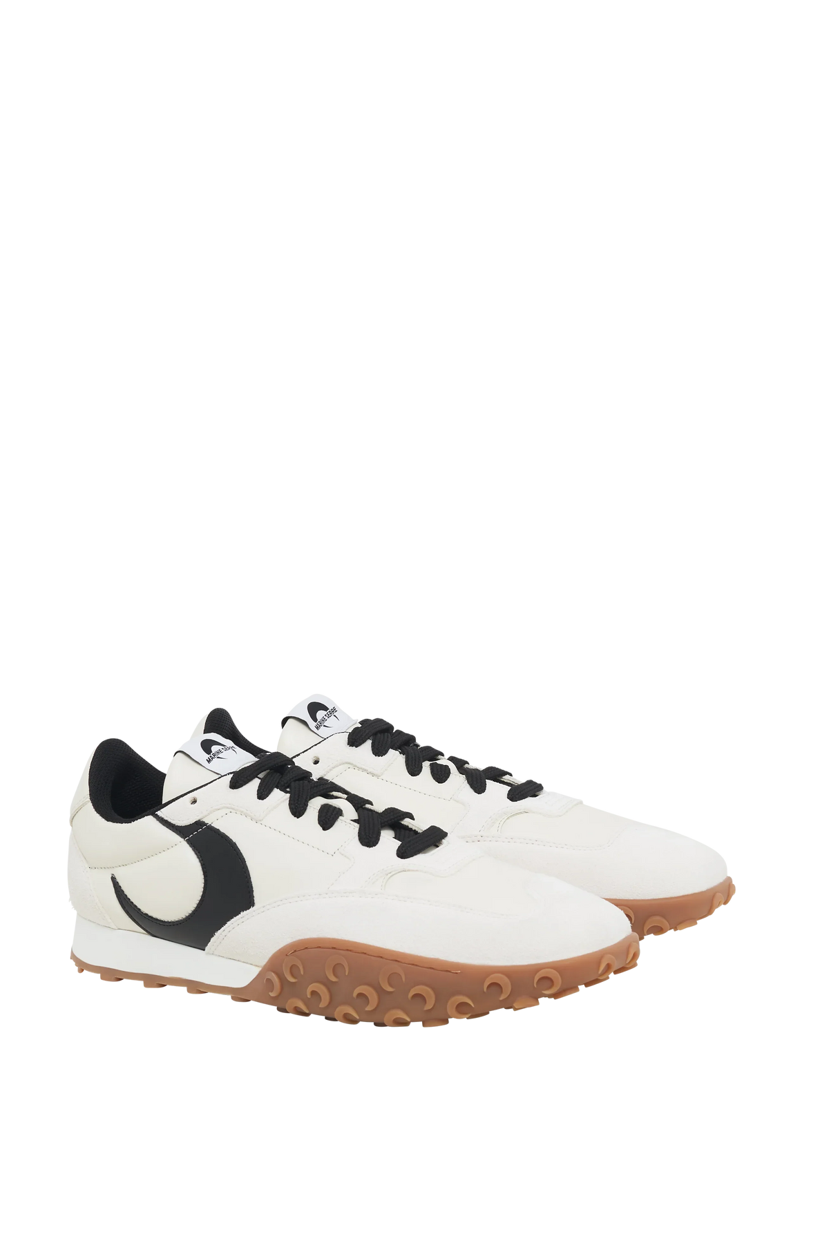 Sneakers basses en cuir - Ecru