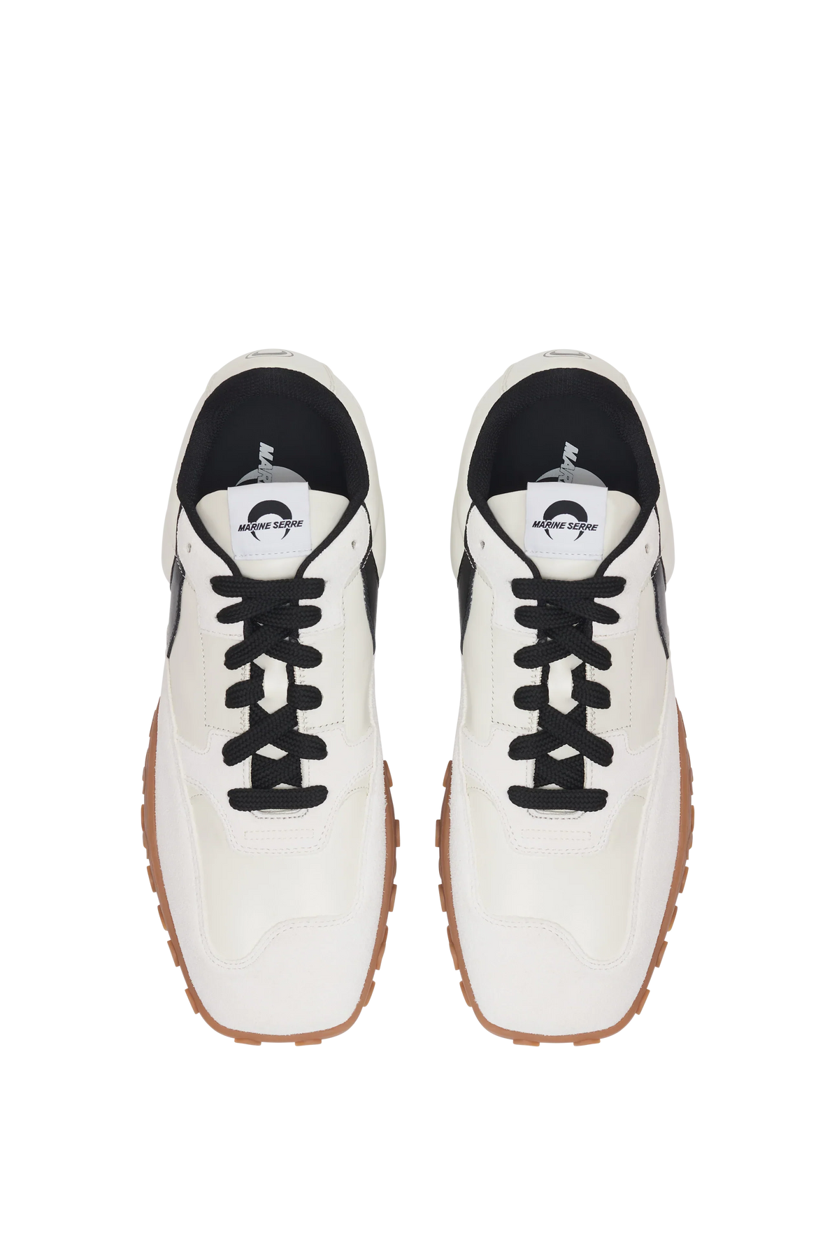 Sneakers basses en cuir - Ecru