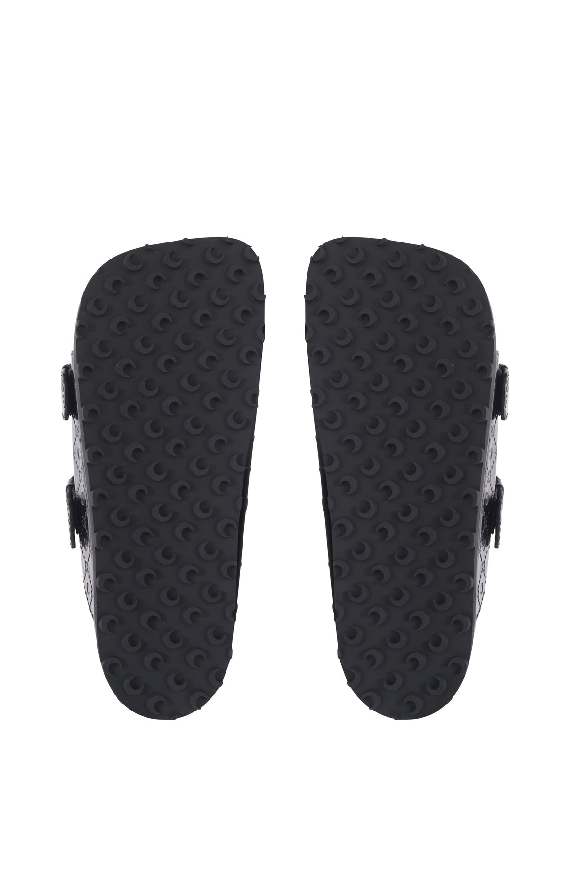 Mules Moon à boucles en cuir - Black