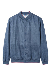 Blouson boutonné en lin - No color