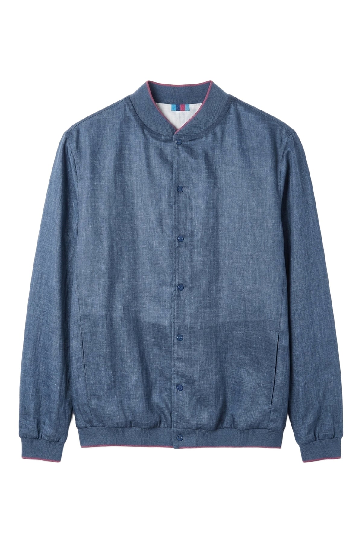 Blouson boutonné en lin - No color