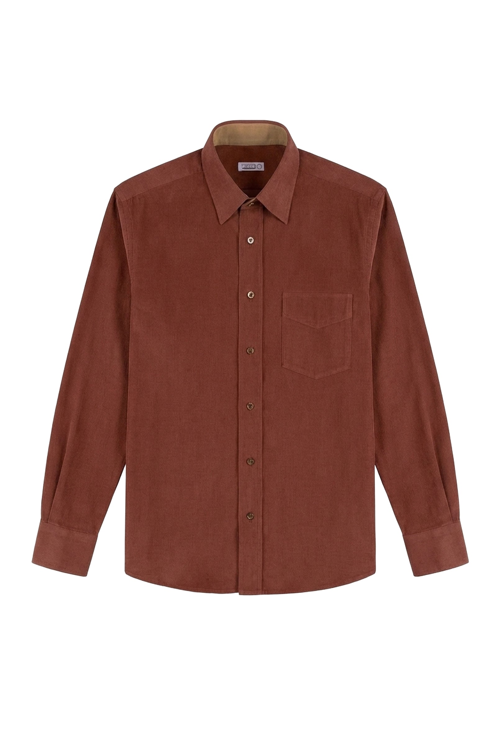 Chemise à fines côtes velours côtelé - Brown