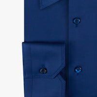 Chemise à manches longues et col structuré - Dark Navy