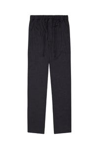 Pantalon décontracté à effet chiné en laine - Dark Navy