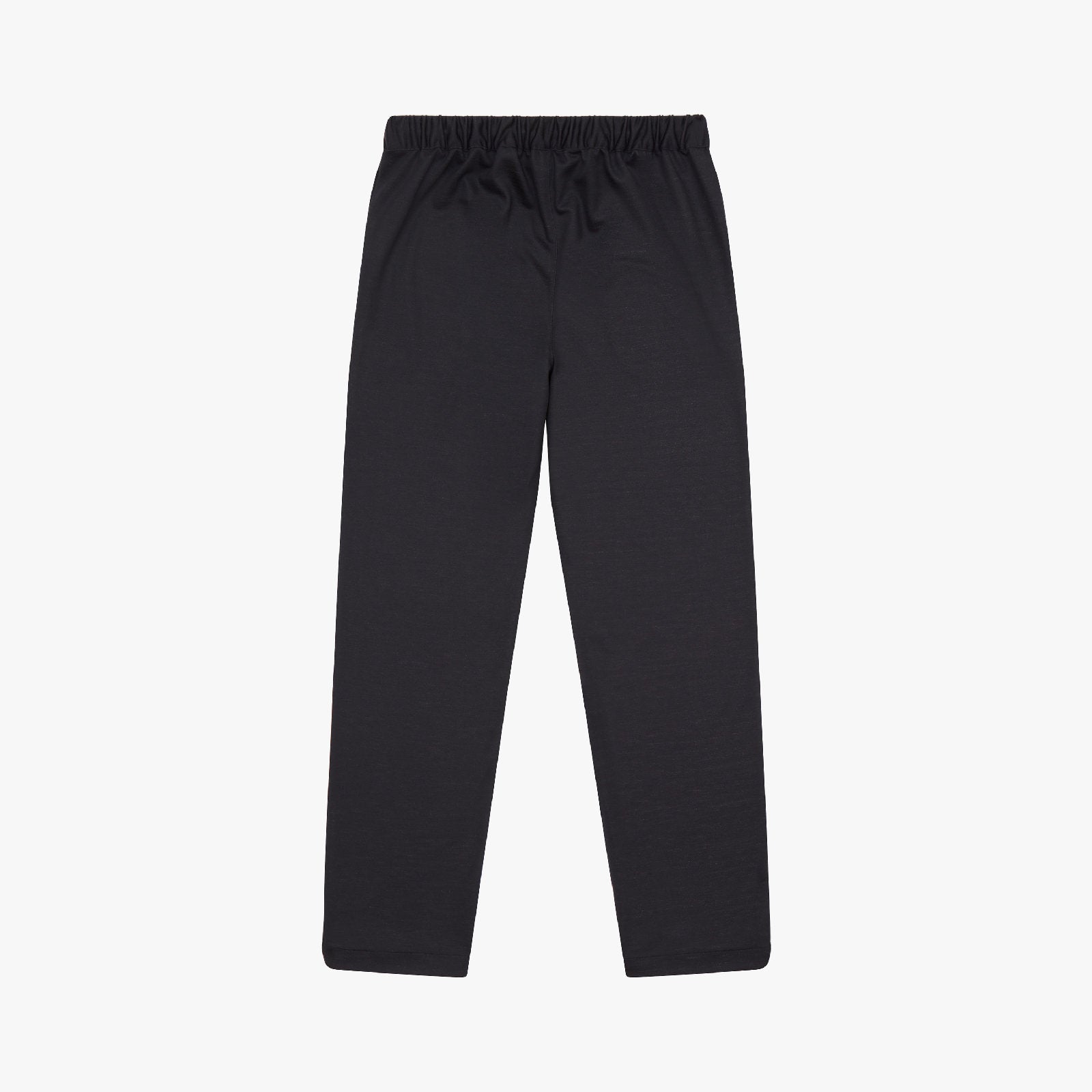 Pantalon décontracté à effet chiné en laine - Dark Navy
