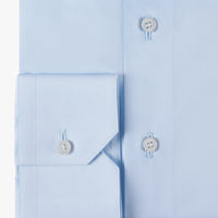 Chemise à col évasé structuré - Bleu