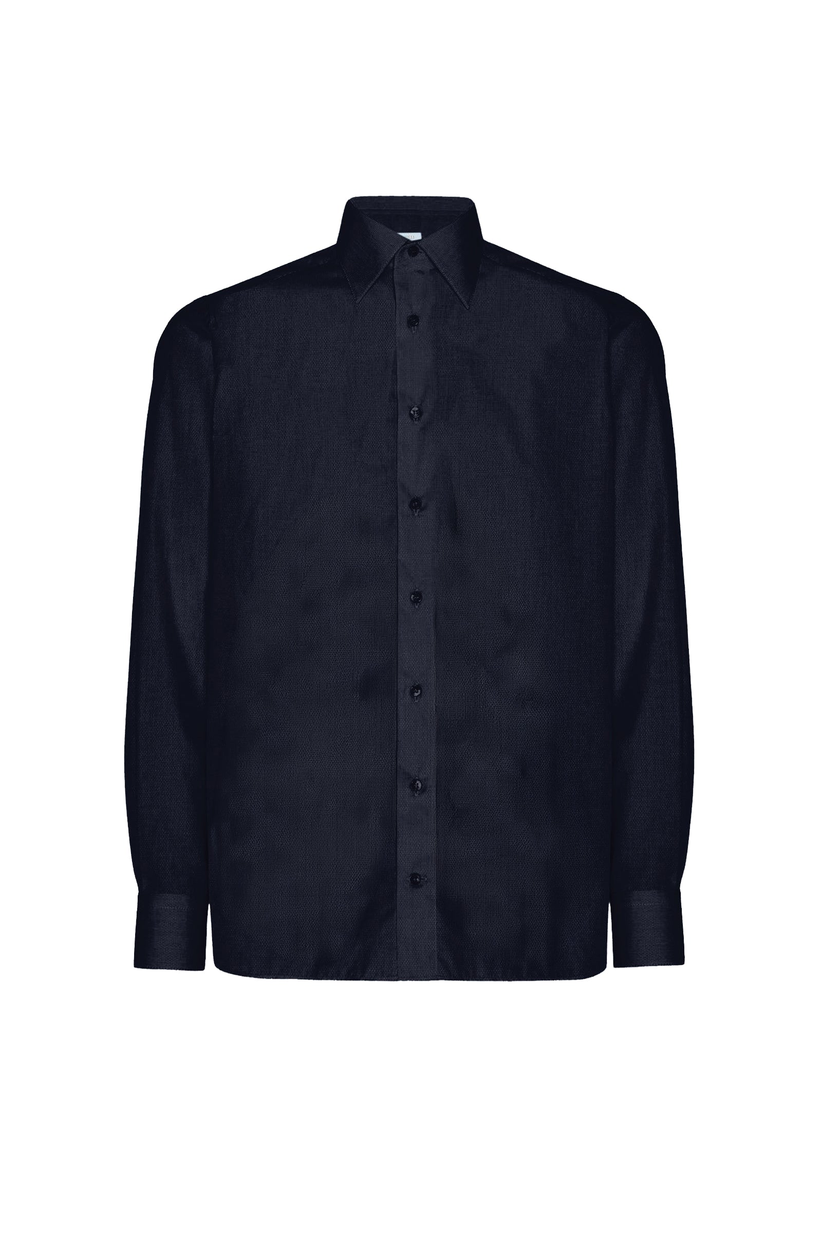 Chemise à motif jacquard ton sur ton - Dark Navy