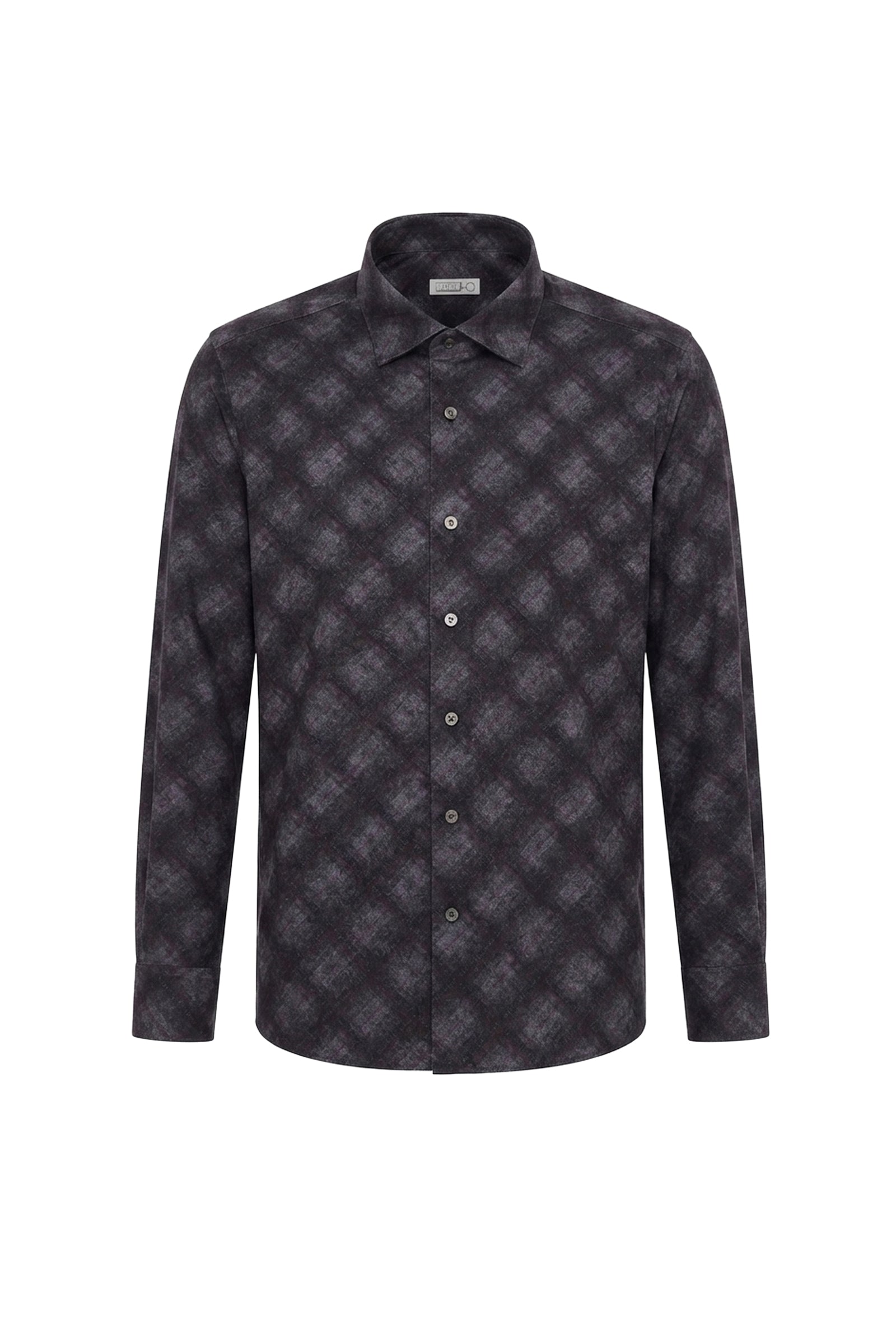 Chemise à motif écossais - Noir & Bordeaux