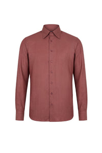 Chemise à motifs en cachemire - Bordeaux