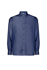 Chemise à logo brodé - Bleu
